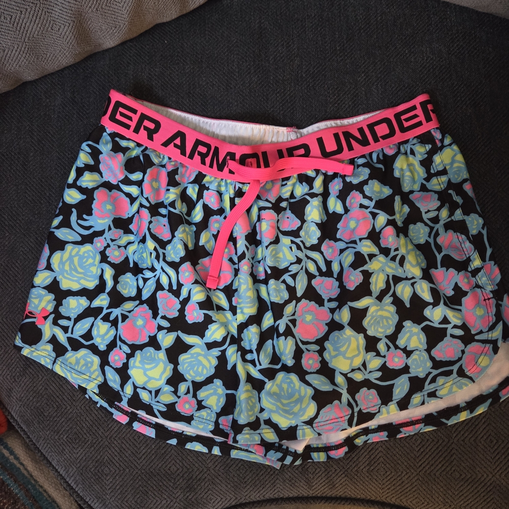 Under Armour Floral Athletic Shorts